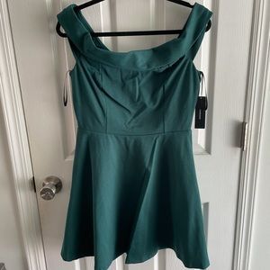 Off the shoulder cocktail dress